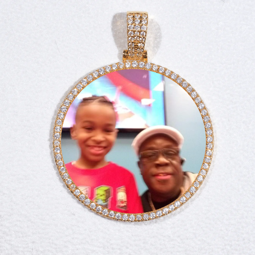 MEDIUM 3D CIRCLE CUSTOM PICTURE PENDANT