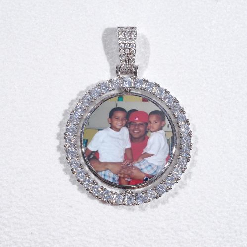 3D Spinning 2-Faced Custom Picture Pendant