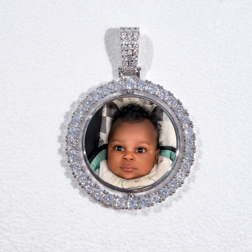 3D Spinning 2-Faced Custom Picture Pendant