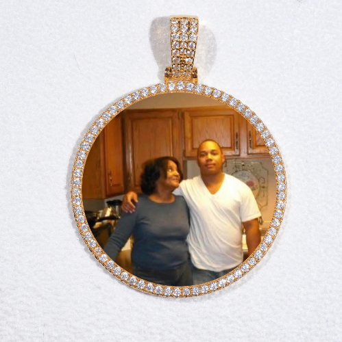 MEDIUM 3D CIRCLE CUSTOM PICTURE PENDANT