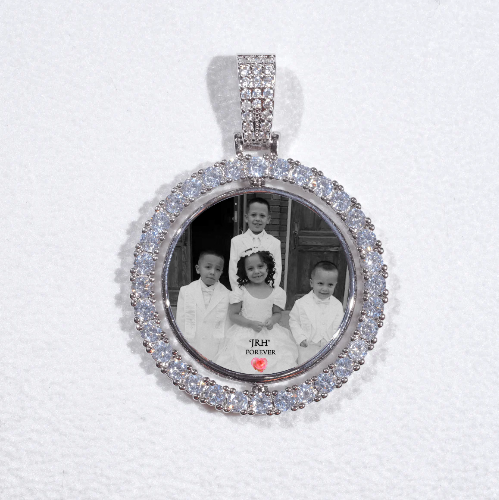 3D Spinning 2-Faced Custom Picture Pendant