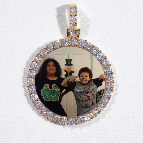 3D CIRCLE CUSTOM PICTURE PENDANT SMALL SIZE
