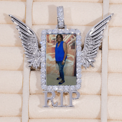 RIP WING 3D CUSTOM PICTURE PENDANT