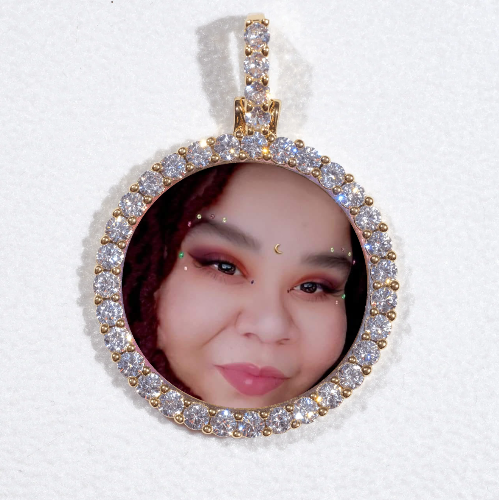 3D CIRCLE CUSTOM PICTURE PENDANT SMALL SIZE
