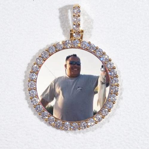 3D CIRCLE CUSTOM PICTURE PENDANT SMALL SIZE