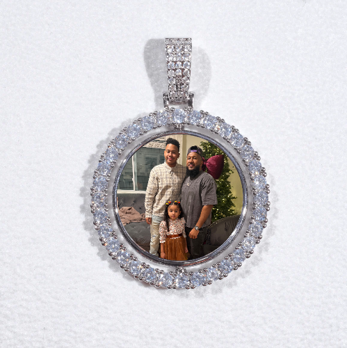3D Spinning 2-Faced Custom Picture Pendant