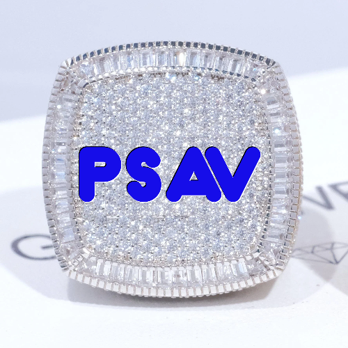 CUSTOM LETTER 3D ICED RING