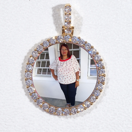 3D CIRCLE CUSTOM PICTURE PENDANT SMALL SIZE
