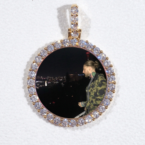 3D CIRCLE CUSTOM PICTURE PENDANT SMALL SIZE