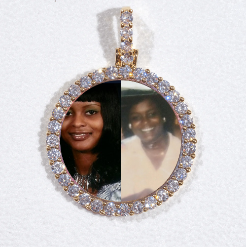 3D CIRCLE CUSTOM PICTURE PENDANT SMALL SIZE