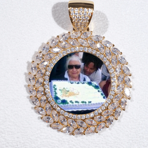Large 3D Wheat Ear Custom Picture Pendant