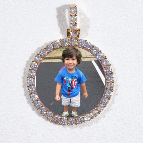 3D CIRCLE CUSTOM PICTURE PENDANT SMALL SIZE
