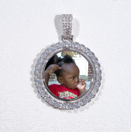 3D Spinning 2-Faced Custom Picture Pendant