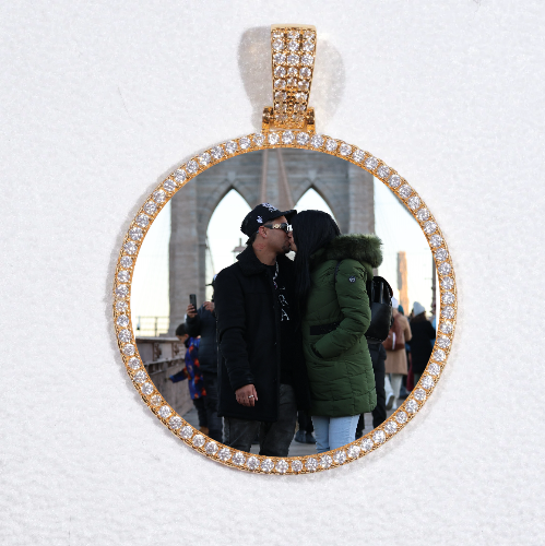 MEDIUM 3D CIRCLE CUSTOM PICTURE PENDANT