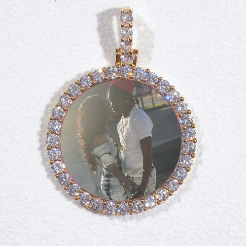 3D CIRCLE CUSTOM PICTURE PENDANT SMALL SIZE