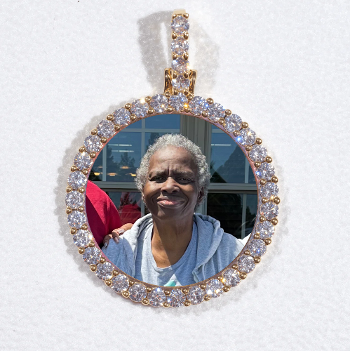 3D CIRCLE CUSTOM PICTURE PENDANT SMALL SIZE