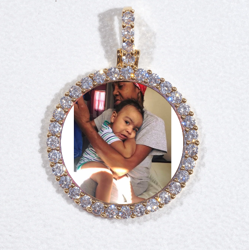 3D CIRCLE CUSTOM PICTURE PENDANT SMALL SIZE