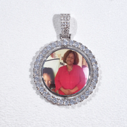 3D Spinning 2-Faced Custom Picture Pendant