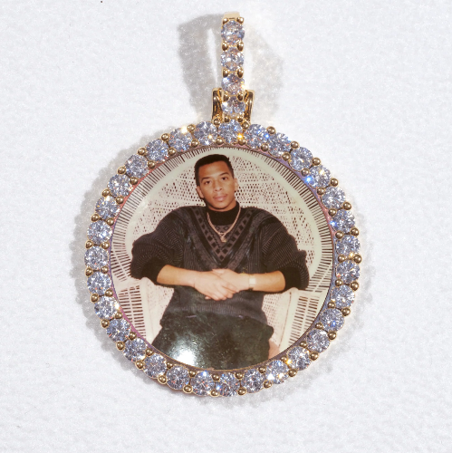 3D CIRCLE CUSTOM PICTURE PENDANT SMALL SIZE