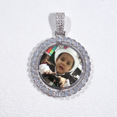 3D Spinning 2-Faced Custom Picture Pendant