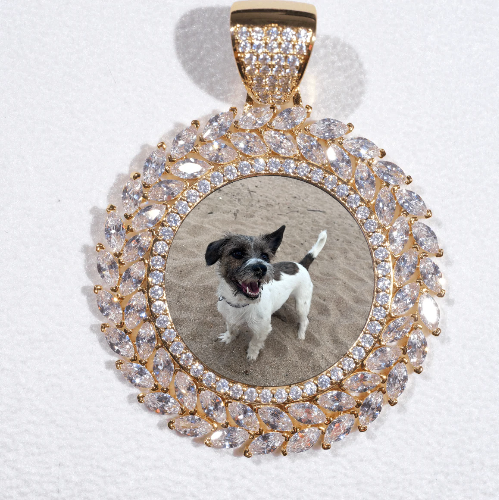 Large 3D Wheat Ear Custom Picture Pendant