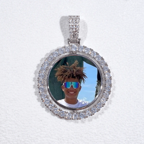 3D Spinning 2-Faced Custom Picture Pendant