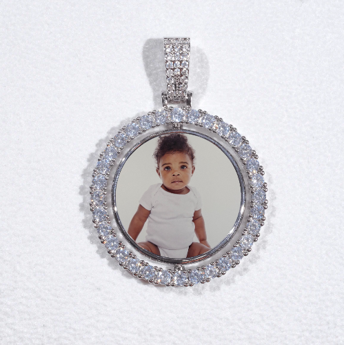 3D Spinning 2-Faced Custom Picture Pendant