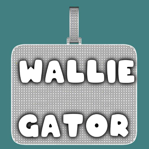 CUSTOM LETTER NECKLACE 3D BIG SQUARE