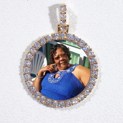 3D CIRCLE CUSTOM PICTURE PENDANT SMALL SIZE