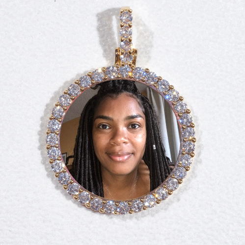 3D CIRCLE CUSTOM PICTURE PENDANT SMALL SIZE