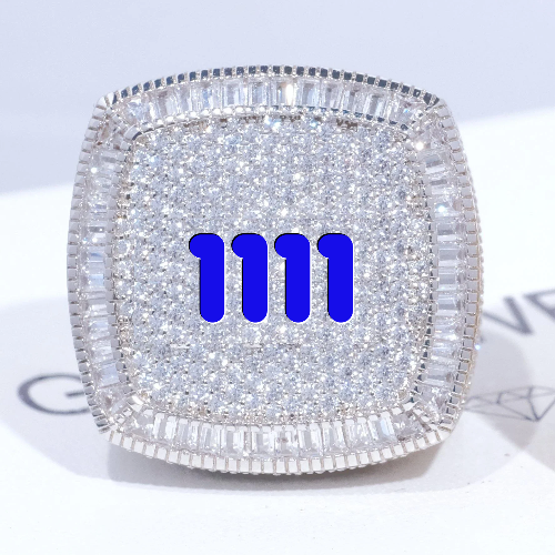 CUSTOM LETTER 3D ICED RING
