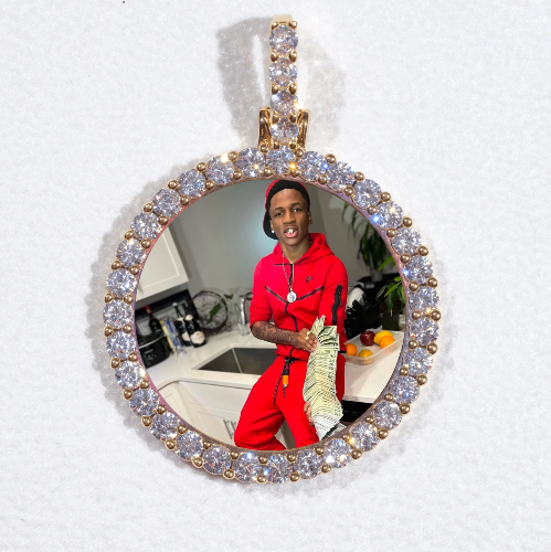 3D CIRCLE CUSTOM PICTURE PENDANT SMALL SIZE