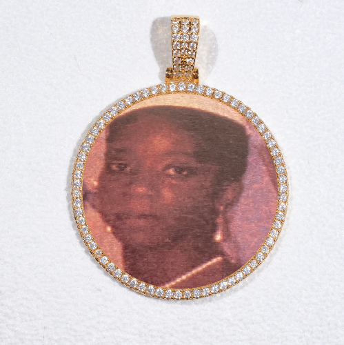 MEDIUM 3D CIRCLE CUSTOM PICTURE PENDANT