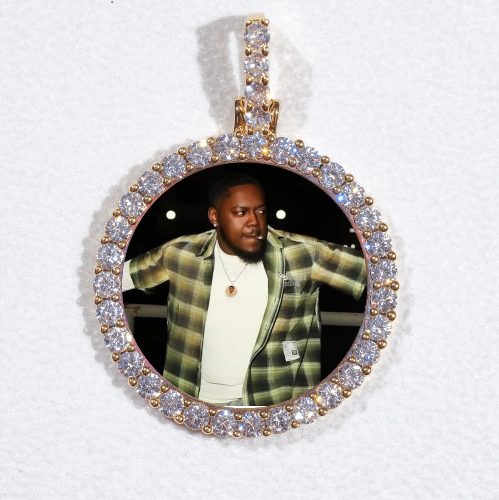 3D CIRCLE CUSTOM PICTURE PENDANT SMALL SIZE