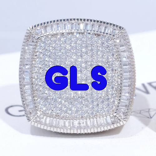CUSTOM LETTER 3D ICED RING