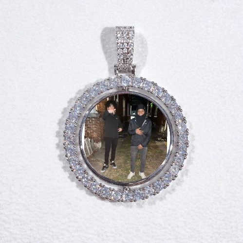 3D Spinning 2-Faced Custom Picture Pendant