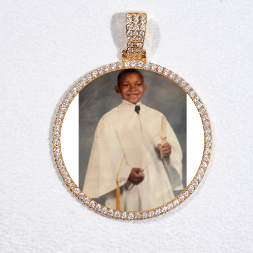 MEDIUM 3D CIRCLE CUSTOM PICTURE PENDANT