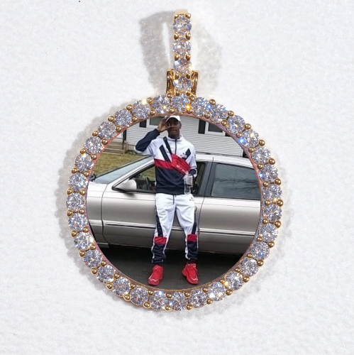 3D CIRCLE CUSTOM PICTURE PENDANT SMALL SIZE