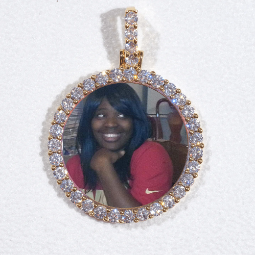 3D CIRCLE CUSTOM PICTURE PENDANT SMALL SIZE