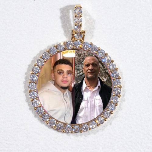 3D CIRCLE CUSTOM PICTURE PENDANT SMALL SIZE
