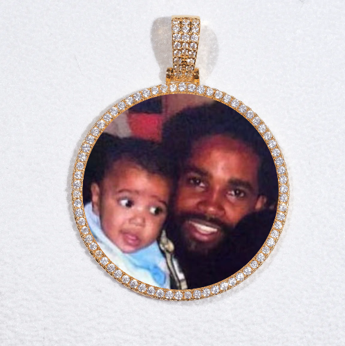 MEDIUM 3D CIRCLE CUSTOM PICTURE PENDANT