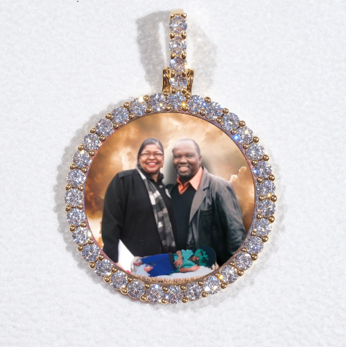 3D CIRCLE CUSTOM PICTURE PENDANT SMALL SIZE