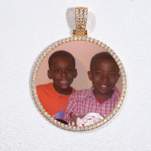 MEDIUM 3D CIRCLE CUSTOM PICTURE PENDANT