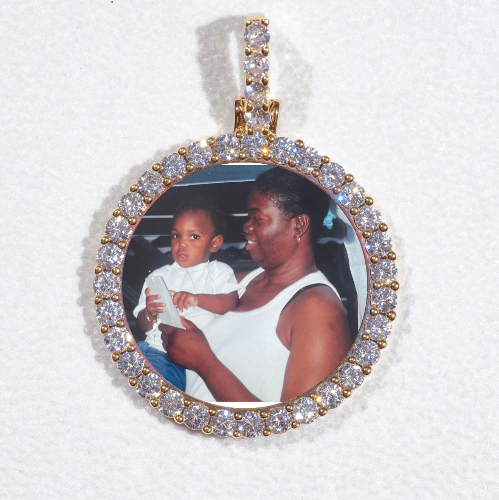 3D CIRCLE CUSTOM PICTURE PENDANT SMALL SIZE