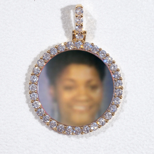 3D CIRCLE CUSTOM PICTURE PENDANT SMALL SIZE