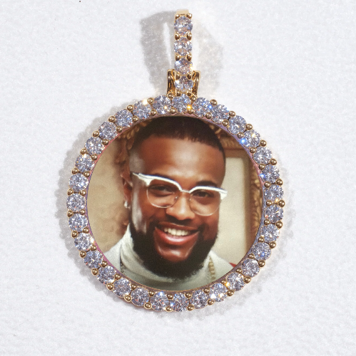 3D CIRCLE CUSTOM PICTURE PENDANT SMALL SIZE