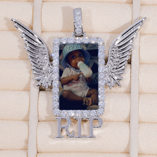 RIP WING 3D CUSTOM PICTURE PENDANT