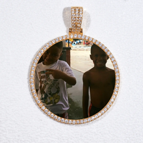 MEDIUM 3D CIRCLE CUSTOM PICTURE PENDANT