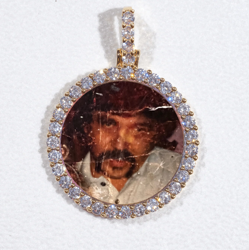 3D CIRCLE CUSTOM PICTURE PENDANT SMALL SIZE