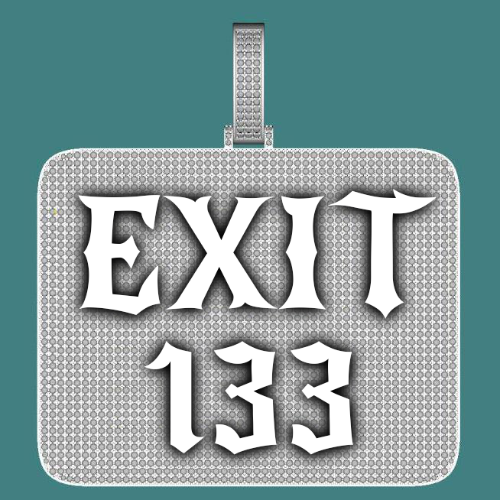 CUSTOM LETTER NECKLACE 3D BIG SQUARE